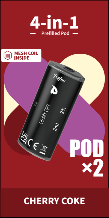 Puffmi 4in1 pods - Cherry Coke 2x