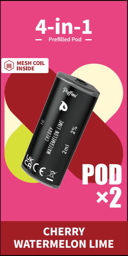Puffmi 4in1 pods - Cherry Watermelon Lime 2x