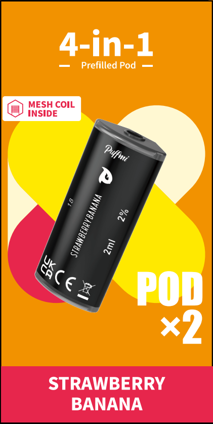 Puffmi 4in1 pods - Strawberry Banana 2x