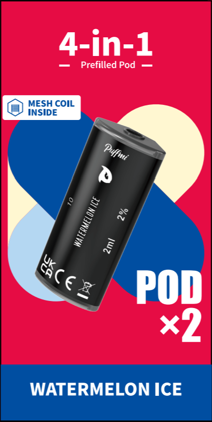 Puffmi 4in1 pods - Watermelon Ice 2x
