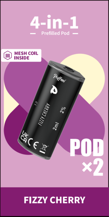 Puffmi 2in1 pods - Fizzy Cherry 2x