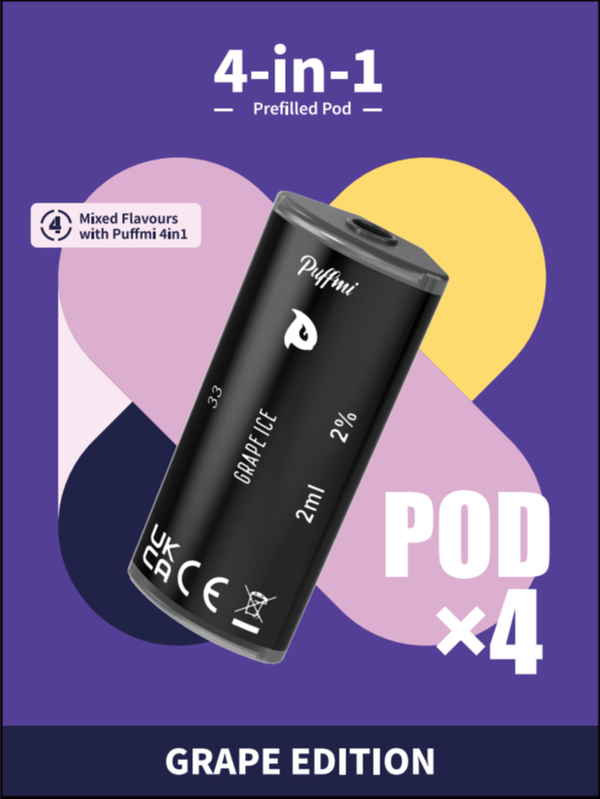 Puffmi 4in1 pods - Grape Edition 4x